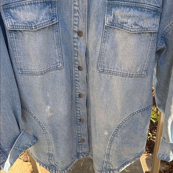 Offline by Aerie Classic Blue Denim Jean Jacket - Picture 3 of 7